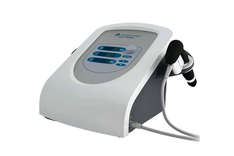 A device used in physical therapy clinics for shockwave treatment